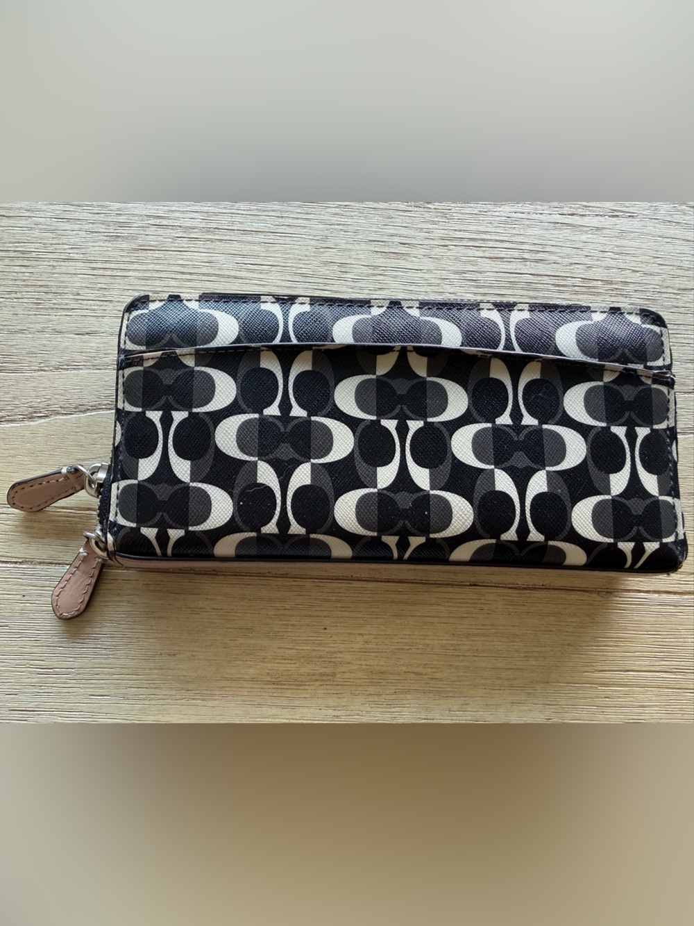 Coach Signature Pattern Wallet - Picture 2 of 14